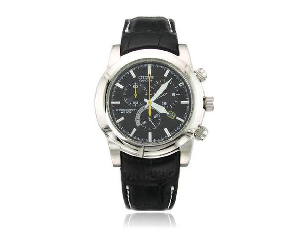 Citizen watchband ECO Drive Model AT0550-03E Black Leather