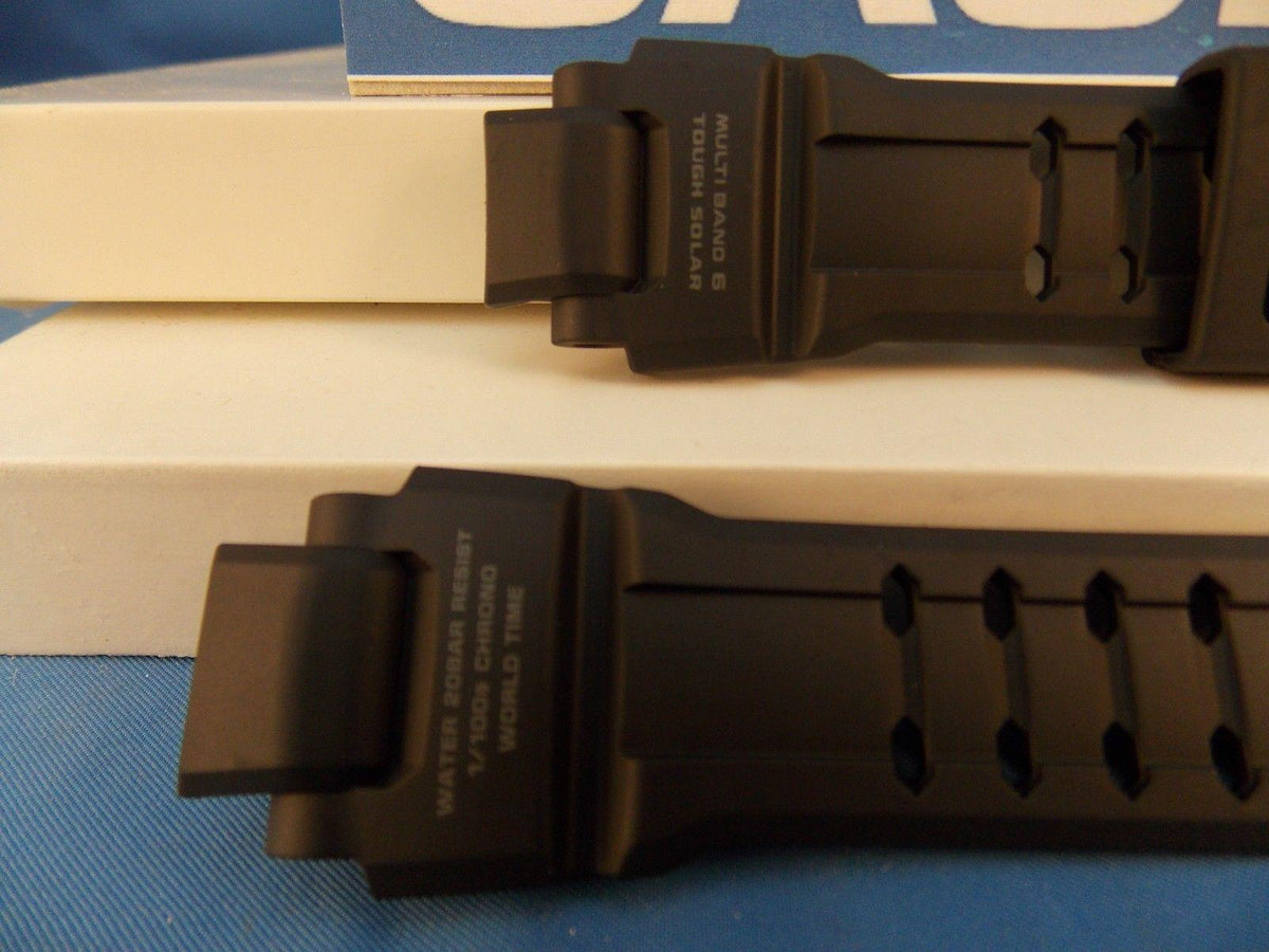 Casio Watchband GW-4000 Black Rubber Strap Tough Solar Multi Band 6 G-Shock