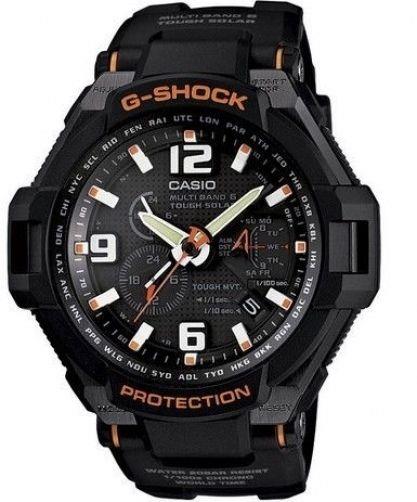Casio Watchband GW-4000 Black Rubber Strap Tough Solar Multi Band 6 G-Shock