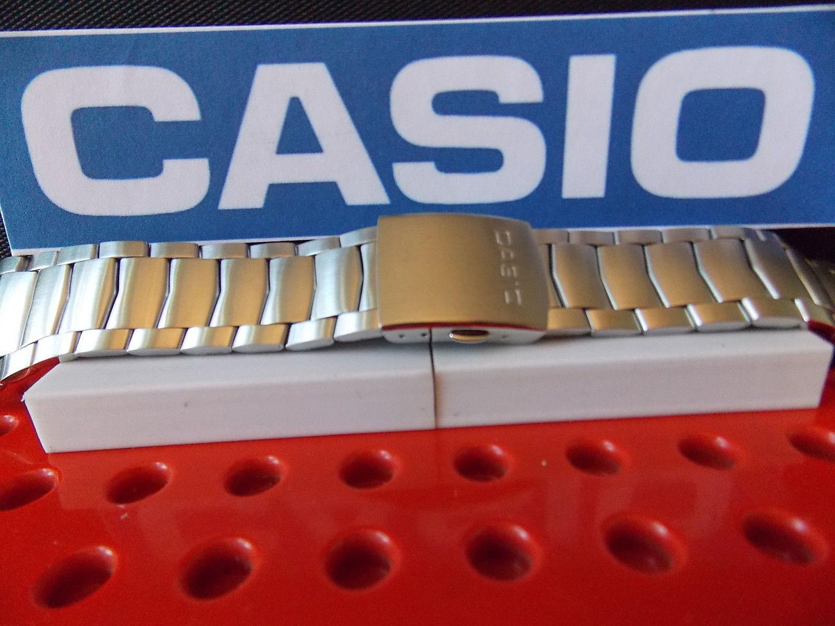 Casio watchband EFA-112 D Edifice Bracelet Silver Tone Stainless Steel w/ Pins