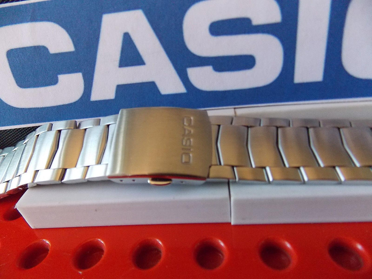 Casio watchband EFA-112 D Edifice Bracelet Silver Tone Stainless Steel w/ Pins