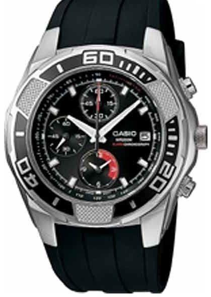 Casio watchband MSY-502.  Black Resin  W/ Pins