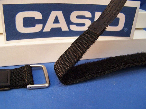 Casio watchband AW-80V-1 Black NylonGrip .  Fits most 18mm Sports Watches
