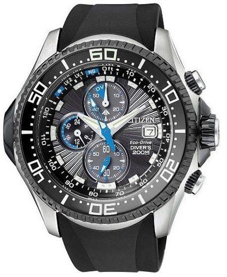 Citizen watchband BJ2115 -07E, back# B740-5064023 Blk Resin Eco-Drive Aqualand