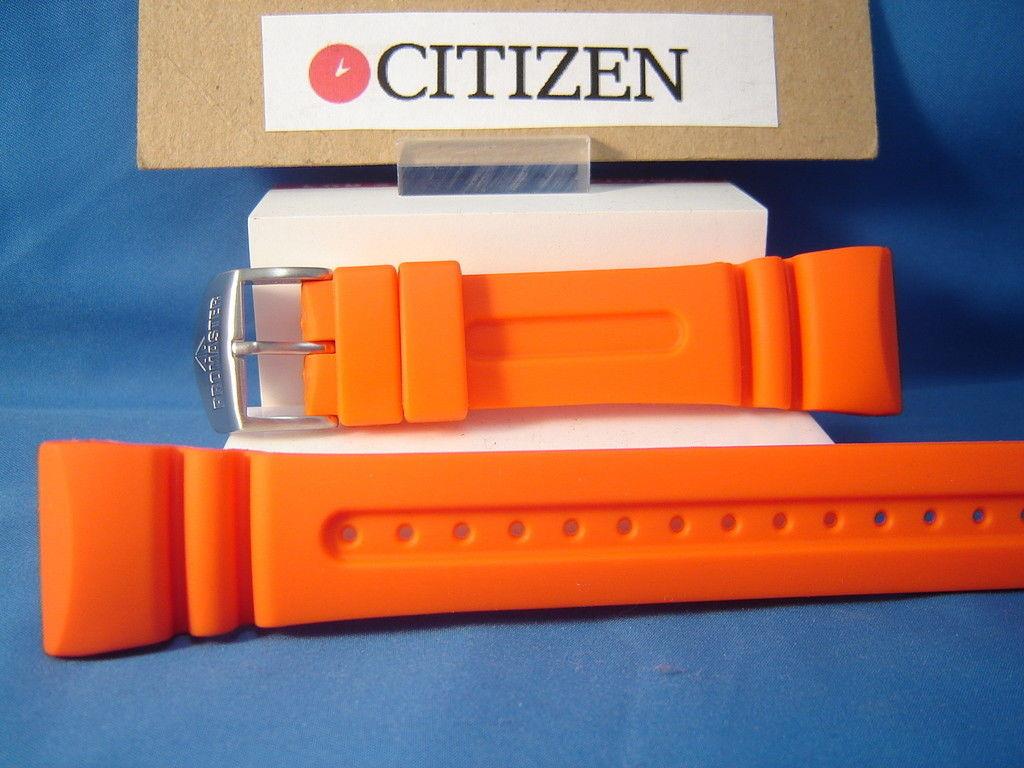 Citizen watchband JV0030. Promaster 26mm Orange Resin Watchband /