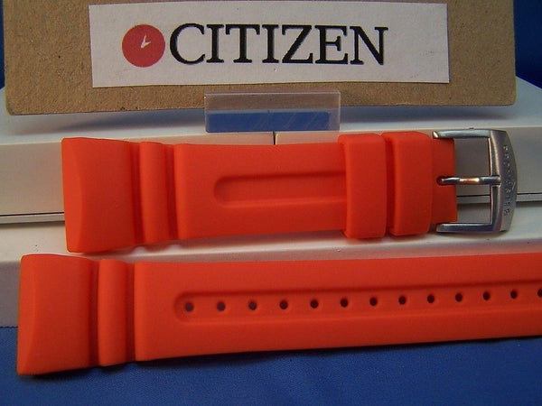 Citizen watchband JV0030. Promaster 26mm Orange Resin Watchband /