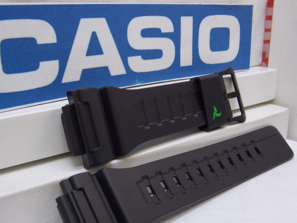 Casio watchband STL-S100. Black Rubber  for Tough Solar Lap Memory 120