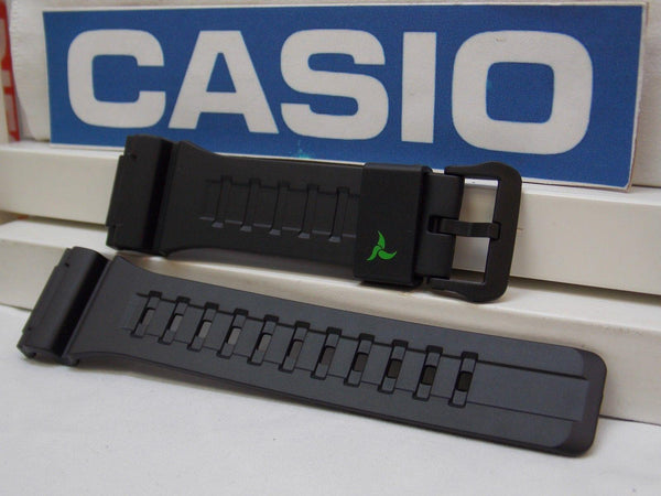 Casio watchband STL-S100. Black Rubber  for Tough Solar Lap Memory 120