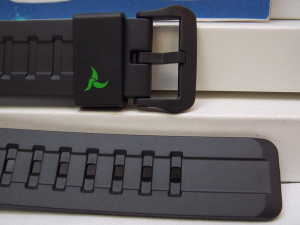 Casio watchband STL-S100. Black Rubber  for Tough Solar Lap Memory 120