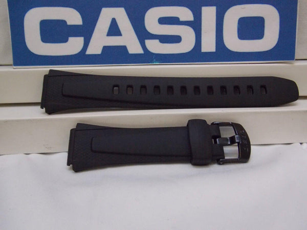 Casio Watchband W-800 Black Resin Sport Strap