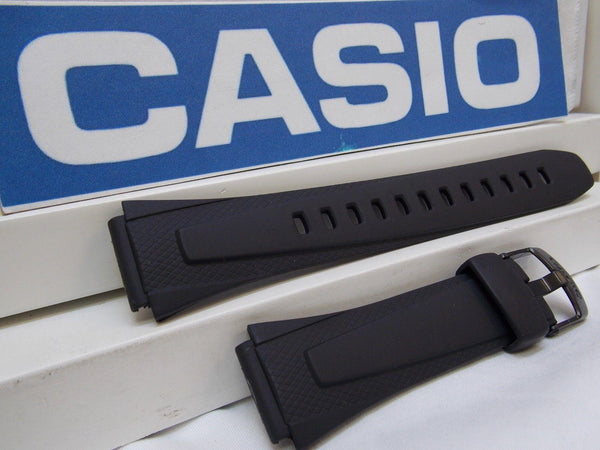Casio Watchband W-800 Black Resin Sport Strap