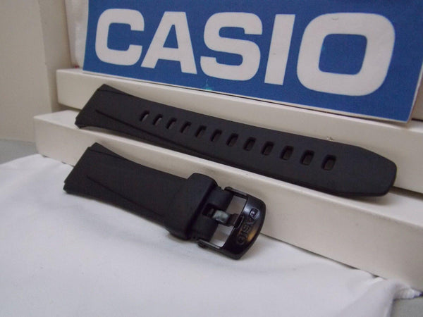 Casio Watchband W-800 Black Resin Sport Strap