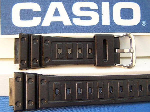 Casio Watch Band DW-5600 C Original / New G-Shock Black Rubber Strap. Circa 1987