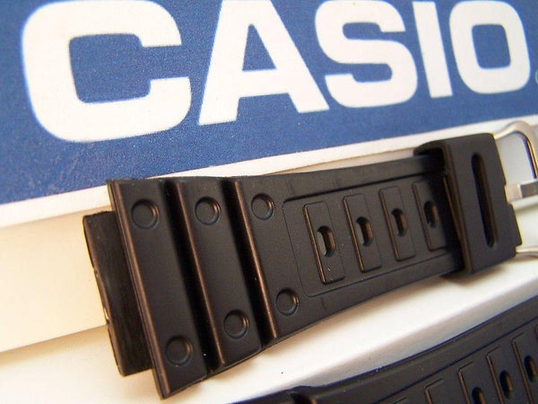 Casio Watch Band DW-5600 C Original / New G-Shock Black Rubber Strap. Circa 1987