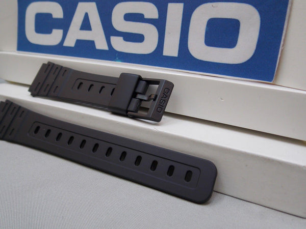 Casio Watchband W-59, W-85, JC-30, W-64. 18mm Black Rubber Sports Strap