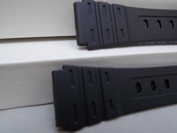 Casio Watchband W-59, W-85, JC-30, W-64. 18mm Black Rubber Sports Strap