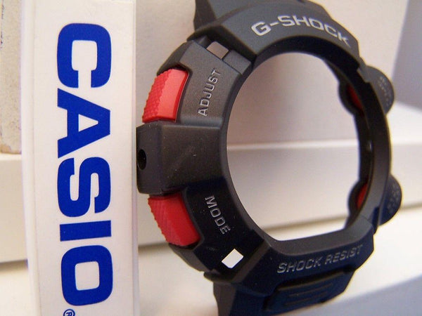 Casio Watch Parts G-9000 -1 Mudman Bezel/Shell Black w/Red Buttons white Letters