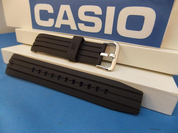Casio watchband EFR-528 Edifice Tachymeter Black Resin . Watchband