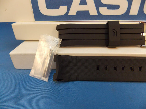 Casio watchband EFR-528 Edifice Tachymeter Black Resin . Watchband