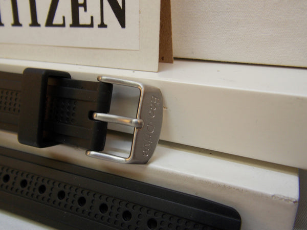 Citizen watchband AT0786 -07E Black Rubber Eco-Drive Chronograph