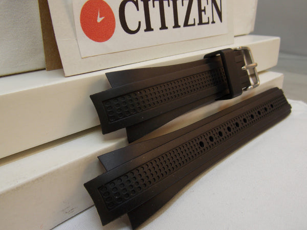 Citizen watchband AT0786 -07E Black Rubber Eco-Drive Chronograph