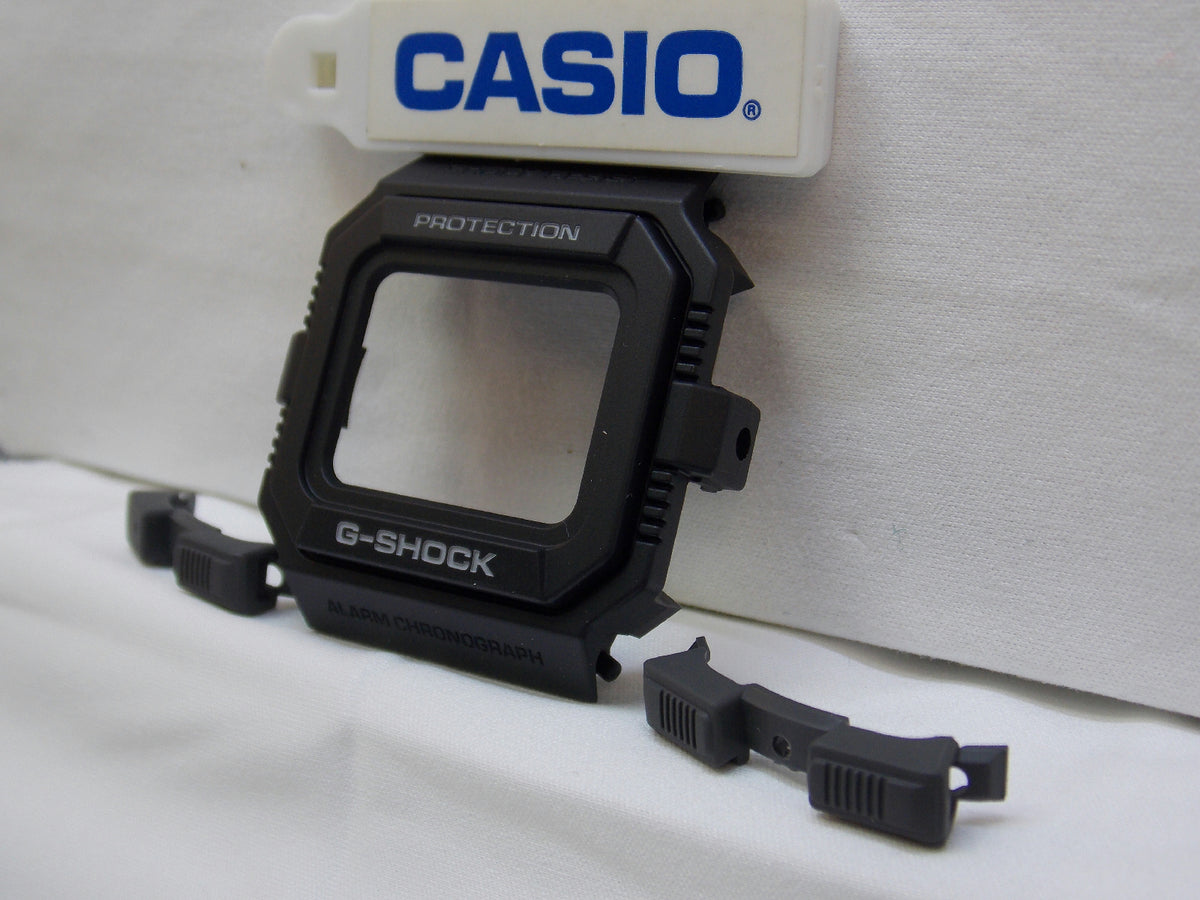 Casio Watch Parts GW-5500 3 piece Bezel black / white Letters. Also fits G-5500