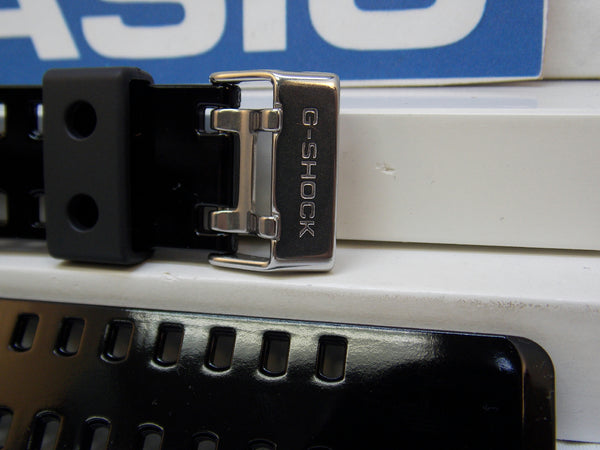 Casio watchband GA-100, GA-110, GA-120, GD-100 black Shiny Resin /Watchband