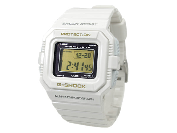 Casio Watchband G-5500 C-7. G-shock white Resin strap.