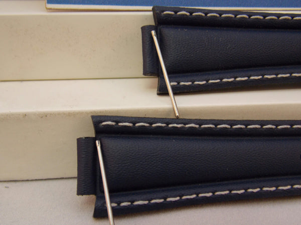 Casio watchband EF-506 L-7 Dark blue Leather  Watchband