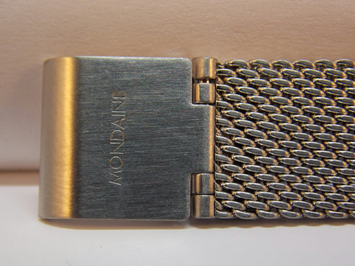 Mondaine Swiss Railways watchband 14mm Bracelet One Piece Steel Mesh Watchband