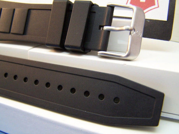 Swiss Army Watchband Convoy Black Rubber Strap fits Model 241162 Watchband