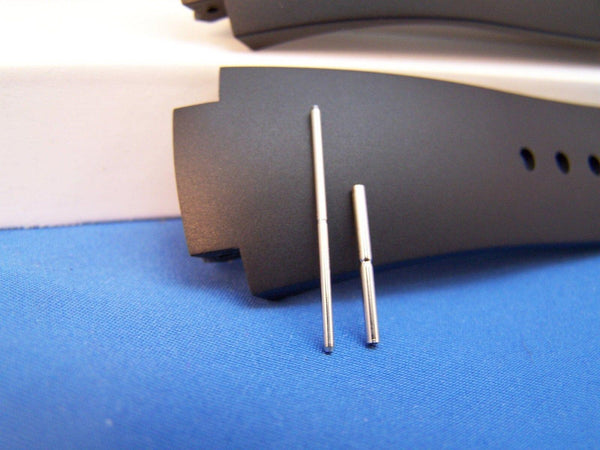 Swiss Army Watchband Excursion Mans Black Rubber w/Pins. Strap For Model 24499