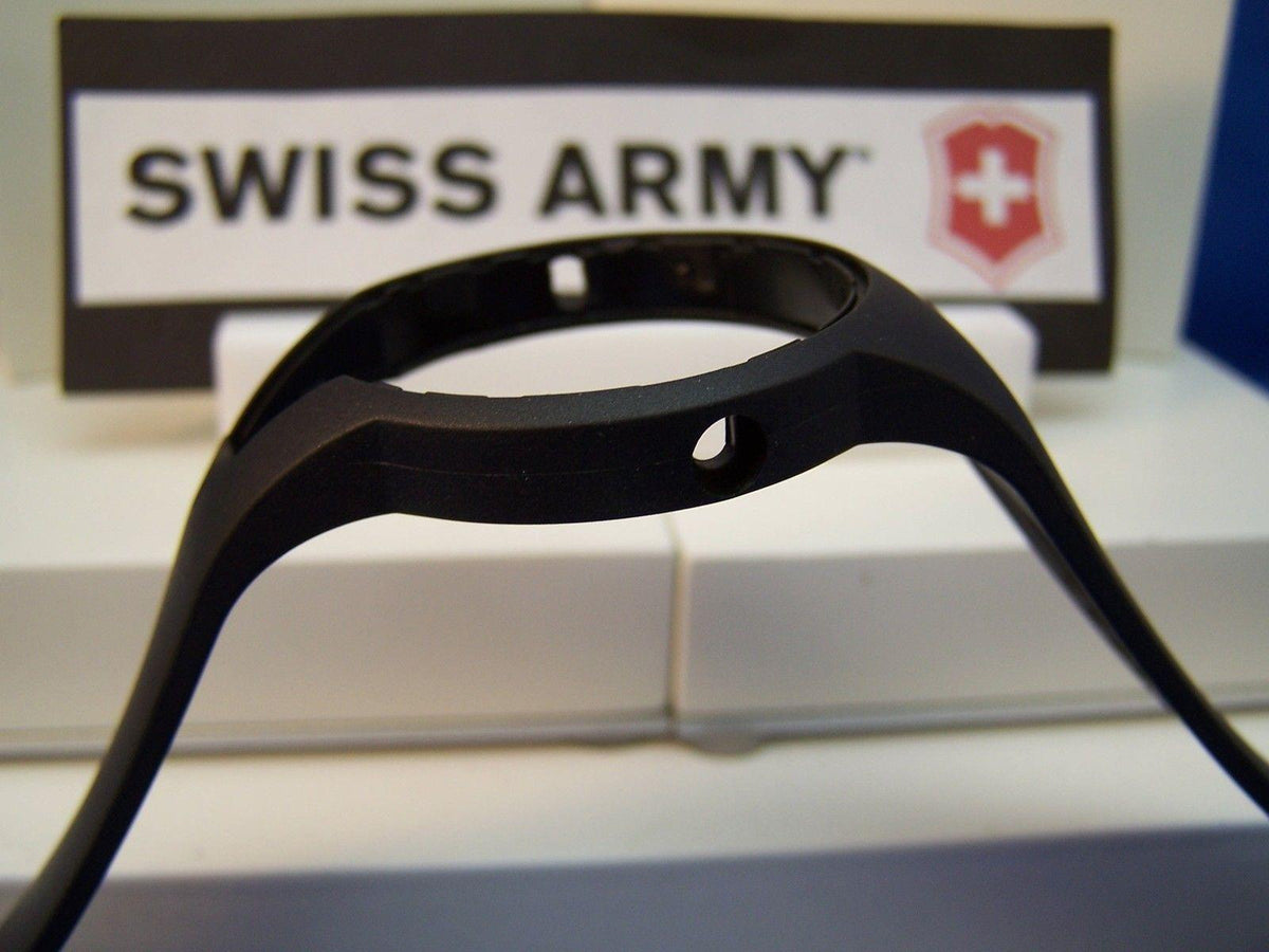 Swiss Army Watchband Night Vision 24070 Black Resin Strap Watchband
