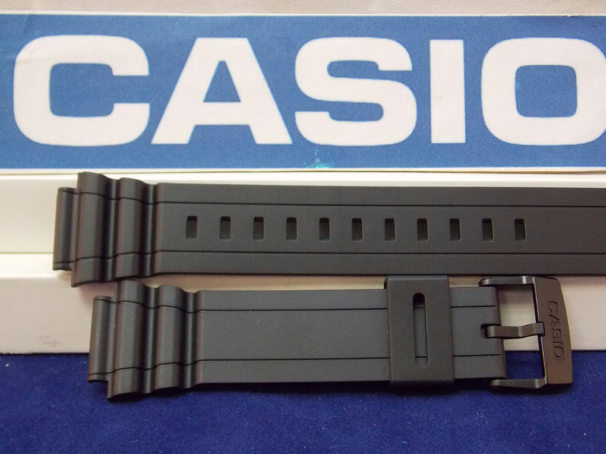 Casio Watchband MRW-S300, MRW-S310 Black Resin Strap. Watchband