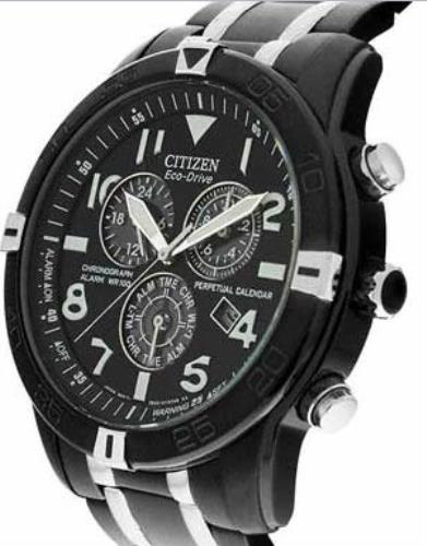 Citizen Men's BL5478-55E. Solar Powered Eco-Drive Chronograph Black Ion Plated