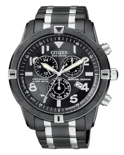 Citizen Men's BL5478-55E. Solar Powered Eco-Drive Chronograph Black Ion Plated