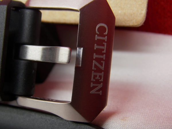 Citizen Watchband BN5048-01E Black Resin Strap. Compass Altimeter Watchband