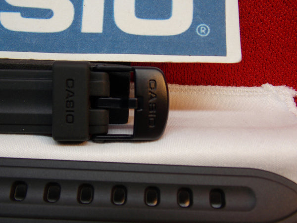 Casio Watch Band LW-201 15mm Ladies Black Resin Sport Strap. Watchband
