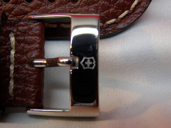 Swiss Army watchband Infantry 2TZ 23mm Wide 4mm Thick Brown Leather