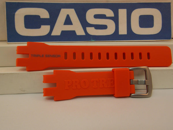 Casio watchband PRW-3000 -4 Orange Triple Sensor Pro Trek