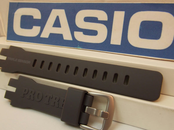 Casio Watch Band PRW-3000 -1 Dark Gray Triple Sensor Pro Trek Strap. Watchband