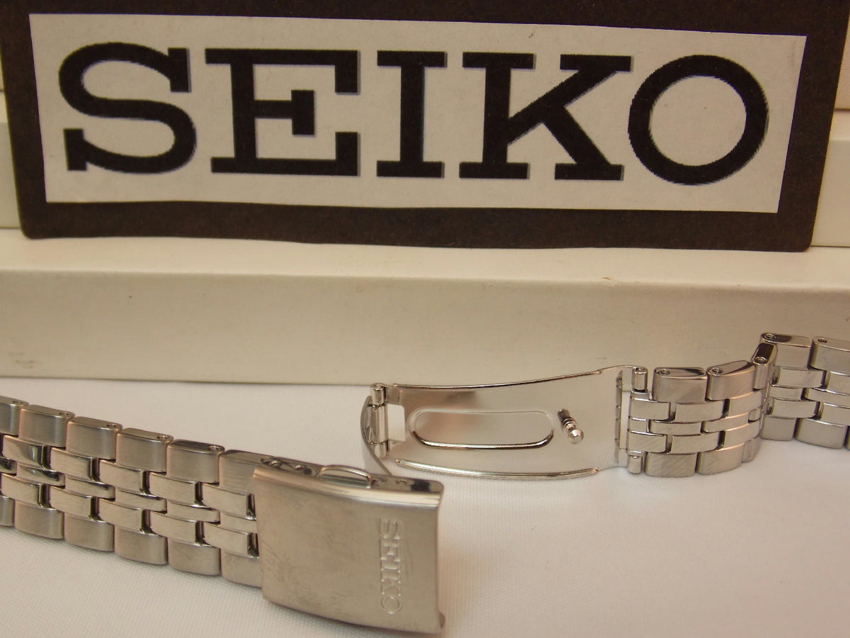 Seiko WatchBand SNE031,SNE032,SNE034 Bracelet 18mm Steel Silver Tone. Watchband