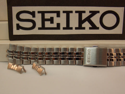 Seiko WatchBand SNE031,SNE032,SNE034 Bracelet 18mm Steel Silver Tone. Watchband