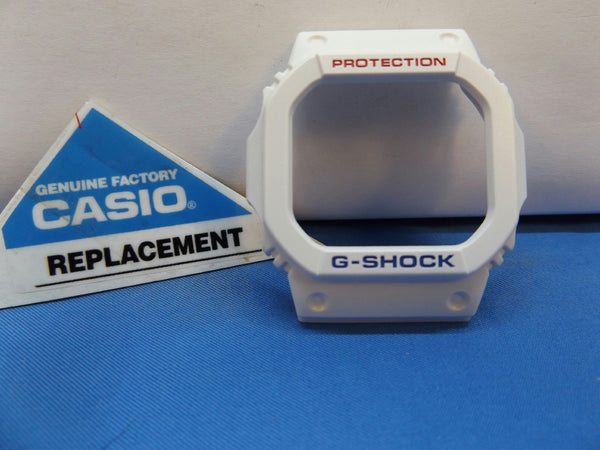Casio Watch Parts GW-M5610 White Bezel. Red/Blue Printing Also fits GW-M5610TR-7