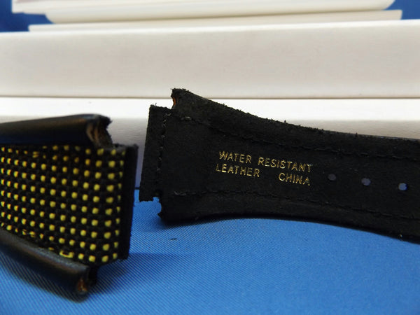 Timex watchband iControl Expedition T47161 Black Yellow Leather Nylon