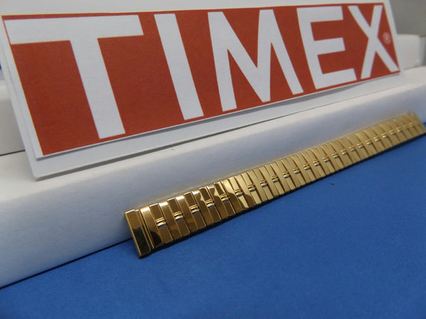 Timex watchband 12mm Gold Tn Expansion/Stretch Bracelet Ladies Watchband
