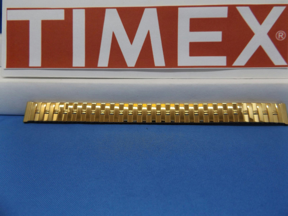 Timex watchband 12mm Gold Tn Expansion/Stretch Bracelet Ladies Watchband