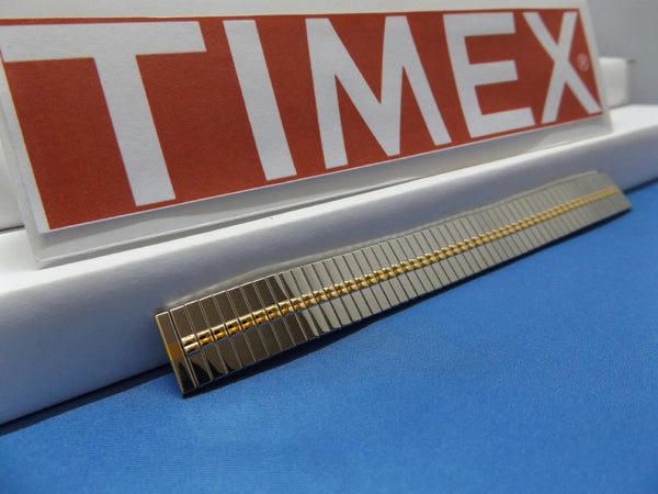 Timex watchband 14mm (A) 2 Tn Expansion/Stretch Bracelet Gld/Silv Lds Watchband