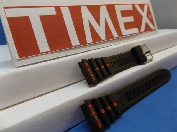 Timex watchband 19mm Ironman Black:Red Graphics . Original Watchband