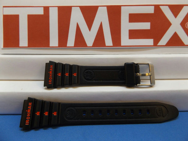 Timex watchband 19mm Ironman Black:Red Graphics . Original Watchband